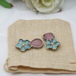 Pastel Floral Drop Earrings - Image 7