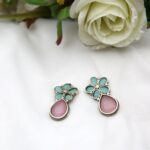 Pastel Floral Drop Earrings - Image 5