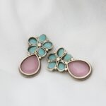 Pastel Floral Drop Earrings - Image 4