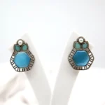 Blue Pearl Silver Replica Earrings - Image 2