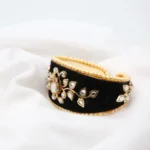 Black Kundan Bracelet for Women - Image 4