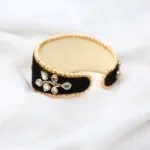 Black Kundan Bracelet for Women - Image 5