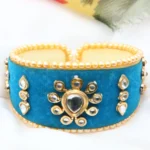 Blue Kundan Bracelet