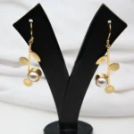 Minimalist Pearl Dangle Earrings - Image 2