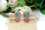 Pastel Floral Drop Earrings