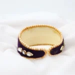 Royal Voilet Kundan Bracelet for Women - Image 3