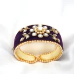 Royal Voilet Kundan Bracelet for Women - Image 5